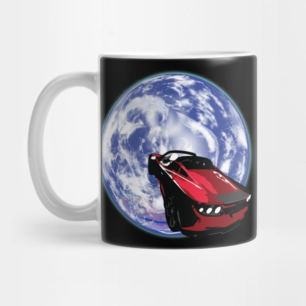ROADSTER IN SPACE by KARMADESIGNER T-SHIRT SHOP